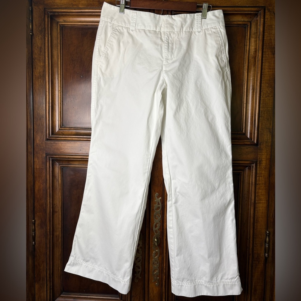 Eddie Bauer White Straight Leg Pants